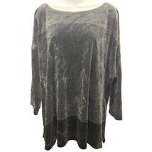 Talbots Sweater Womens Plus Size 3X Black Striped Velvet Velour boat Nec... - $472.04 MXN