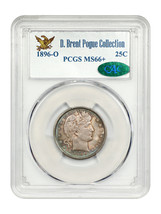 1896-O 25C PCGS/CAC MS66+ - $25,462.50