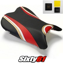 Suzuki GSXR 600 750 Seat Cover and Gel 2006 2007 Front Black Red Luimoto Carbon - £189.03 GBP