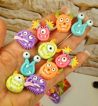 SCARY MONSTERS Flat back cabochons for Halloween craft, Small gift idea ... - £6.36 GBP+