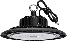 UFO LED High Bay Light 100W 14000 LM with US Plug 5ft Cable, 5000K Dayli... - £40.10 GBP