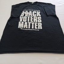 Gildan Softstyle Black Voters Matters Men's Black & White Graphic T-Shirt Sz 2XL image 7