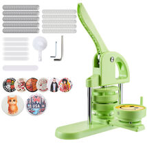 VEVOR Button Maker Machine, 2.95 in, Plastic Pin Maker with 100pcs Butto... - $52.99
