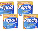 Pepcid AC Maximum Strength for Heartburn Prevention &amp; Relief, 8 tabs Pack 4 - £22.97 GBP