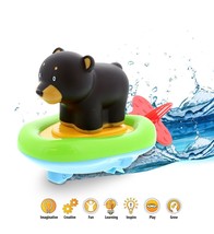 Boat Racer Buddy, Finger Puppet 3-In-1 Pull &#39;N Go Baby Toddler Bath Toy- Bear - £25.27 GBP