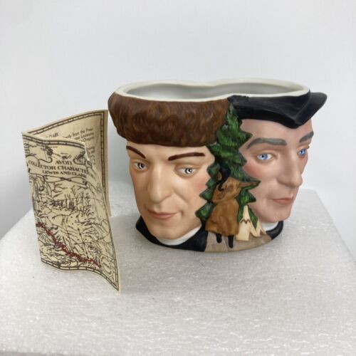 Lewis And Clark Avon Collector Character Mug 1985 Porcelain Expedition Sacagawea - $30.68