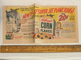 Kellogg&#39;s Cereal / Radio Premium &quot;F-87 Super Jet Ring&quot; Newspaper Ad (Circa 1948) - $37.03