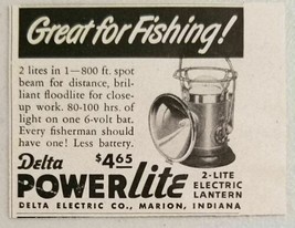 1949 Print Ad Delta PowerLite Electric Lanterns Marion,Indiana - $8.19