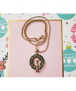 Christmas Wreath Necklace | Stocking Stuffer Jewelry - $12.99