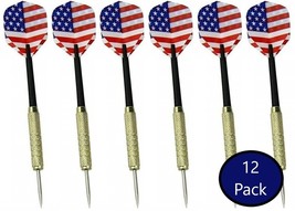 Set of 12 Patriot High Quality Steel Needle Tip Darts American Flag Dart... - €10,36 EUR