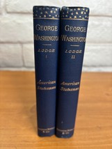 1888 George Washington Vols 1 &amp; 2 by Lodge - Hardcover 1st Editions 1st Print - £79.67 GBP