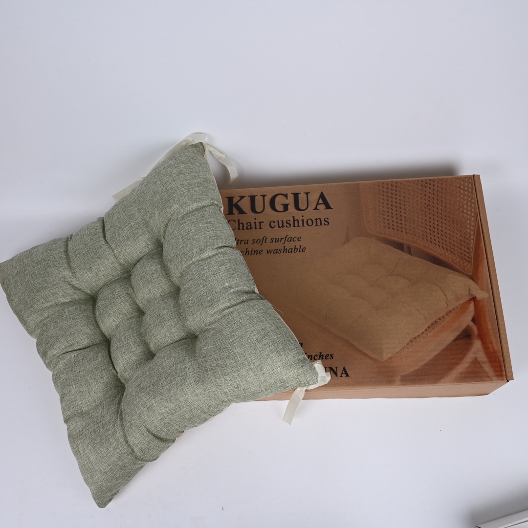 KUGUA Deluxe Comfort Chair Cushions with Non-Slip Base for Dining Living... - $10.88