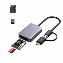 Uhs-Ii Sd Card Reader,Up To 500M/S Usb 3.0 Type-C Flash Memory Card Read... - £28.11 GBP