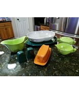 Branchell MELMAC Butter Dish Cream Sugar Salt Pepper Serving Bowl Tray G... - $1,519.59 MXN