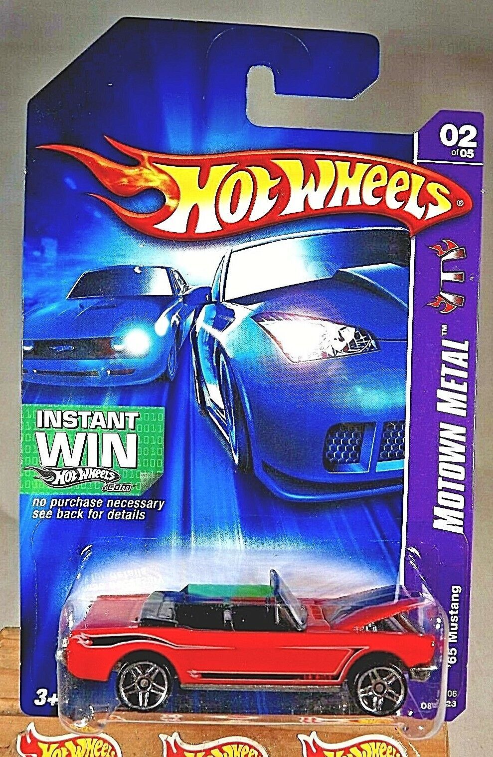 2006 Hot Wheels Kmart #87 Motown Metal 2/5 '65 MUSTANG Red w/Chrome Pr5Sp 07Card