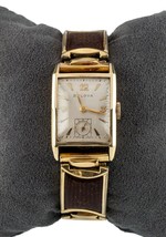 Bulova Men&#39;s 14k Yellow Gold Dress Watch w/ Vintage Speidel Expansion Br... - £704.03 GBP