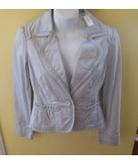 White House Black Market Women's Light Grey Jacket Size 2 - $77.22