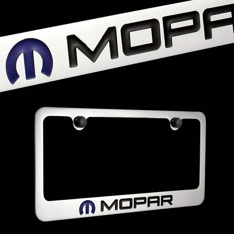 Brand New 1PCS MOPAR Chrome Plated Brass License Plate Frame Officially Licensed - $30.00