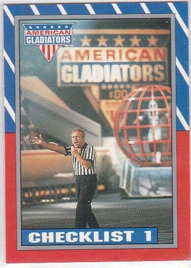 Primary image for M) 1991 Topps American Gladiators Trading Card #87 Checklist 1