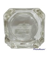 Howard Johnson Motor Lodge Logo Ashtray Clear Glass Souvenir 3 3/4&quot; Square - $20.33 CAD