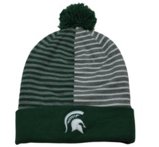 Michigan State Spartans NCAA Striped Reversible Beanie w/ Removable Pom By Nike - £20.16 GBP