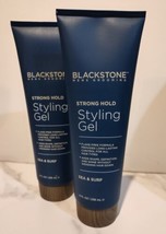 2x Blackstone Mens Grooming Strong Hold Styling Gel Sea &amp; Surf  8 Oz Each New - £25.13 GBP
