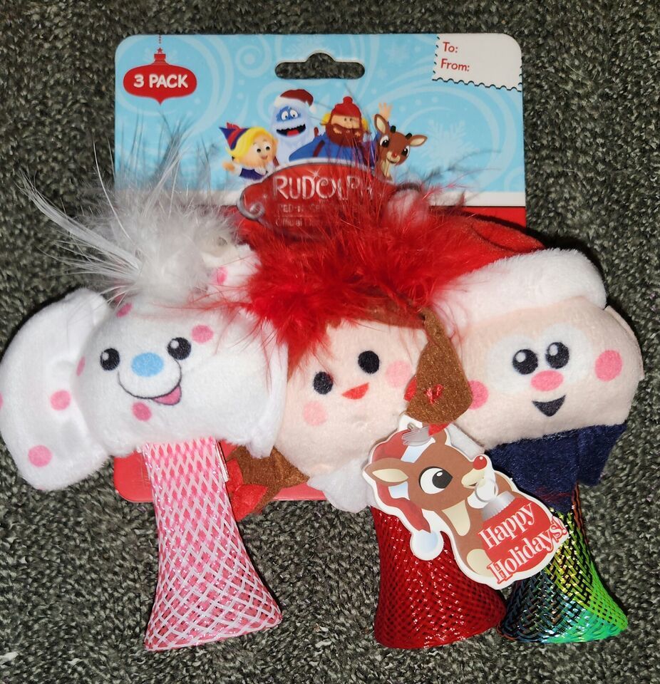 Rudolph  Cat Toys with Catnip Feathers Bell 3 pack - $5.91