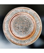 Awesome Vintage Persian Hand Hammered Copper Tinned Wall Hanging Bird Plate - £37.17 GBP