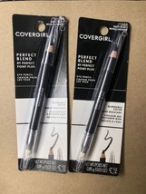2 PACK Covergirl Perfect Blend Point Plus Eyeliner Pencil  #100 Basic Black - $7.69