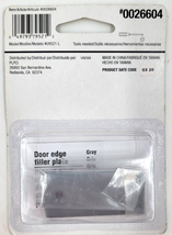 Gatehouse Latch Bolt Edge Filler Plate Gray Blank Hole Cover 0026604 Lot of 2 - £6.26 GBP
