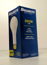 BULBRITE High Lumen 200W 120V A-23 Frosted Brass Base Bulb E26 (200A/HL) 100201 - $6.92