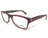 Dolce &amp; Gabbana Eyeglasses Frames DG3208 2882 Brown Clear Red Leopard 52... - $93.28