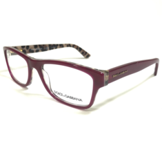 Dolce &amp; Gabbana Eyeglasses Frames DG3208 2882 Brown Clear Red Leopard 52... - £73.37 GBP