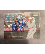 Albert Pujols Hand Signed Baseball Card Autographed California Angeles Auto - $45.00