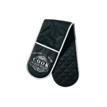 Premier Housewares Vintage Home Double Oven Glove - Black  - $29.00