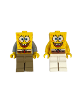 Sponge Bob Square Pants Lego Minifigure 2 Figurine LOT - £11.80 GBP