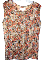 Casual Corner Annex Woman Sleeveless Womens 1X Tank Top Paisley Blouse C... - $6.88