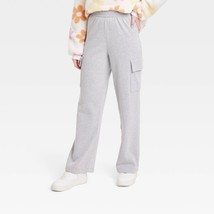 Grayson Threads Women&#39;s Cargo Graphic SweatPants LARGE Gray New W Tags - $29.99