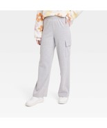 Grayson Threads Women&#39;s Cargo Graphic SweatPants LARGE Gray New W Tags - $29.99