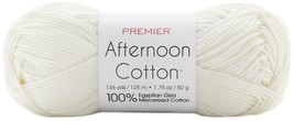 Premier Yarns Afternoon Cotton Yarn-Ecru - £16.59 GBP