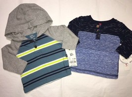 NEW Lot of 2 Baby Tops Long Sleeves Shirts 0-3 Months Old Baby B&#39; Gosh R Us - £15.72 GBP