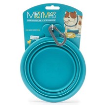 Messy Mutts Dog Collapsible Bowl Blue 3 Cup - £11.10 GBP