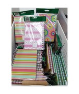 Paper Craft Journals Lot Multicolor Striped Floral 46 Page Spiral Bound New - $46.76 CAD