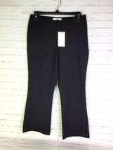 MNG Suit By Mango Womens Size 6 Black Capri Cropped Dress Pants Work Career NEW - £13.62 GBP