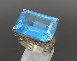 925 Sterling Silver - Vintage Blue Topaz Layered Band Ring Sz 6 - RG24316 - £64.03 GBP