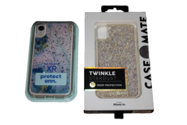 Lot of 2  Phone Case for iPhone XR Glitter Sparkle Stardust Twinkle Protect NEW - £10.56 GBP