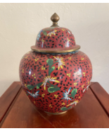 Antique Chinese Cloisonne Jar with Lid Circa 1900 - $2,375.85 MXN