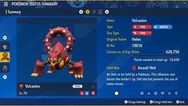 Non Shiny 6IV XXXL Modest &quot;Helen&quot; Volcanion Event Pokemon Scarlet/Violet HOME** - $3.30