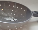 Kitchen Colander Strainer Gray Plastic 7&quot; Basket 5&quot; Handle Colanders - £2.70 GBP