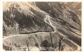 Scene From Red Lodge HIGHWAY-COOKE City Yellowstone Park Mt~Real Photo Postcard - £7.79 GBP